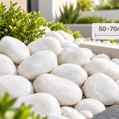 Rockstead 50-70mm Snow White Pebbles